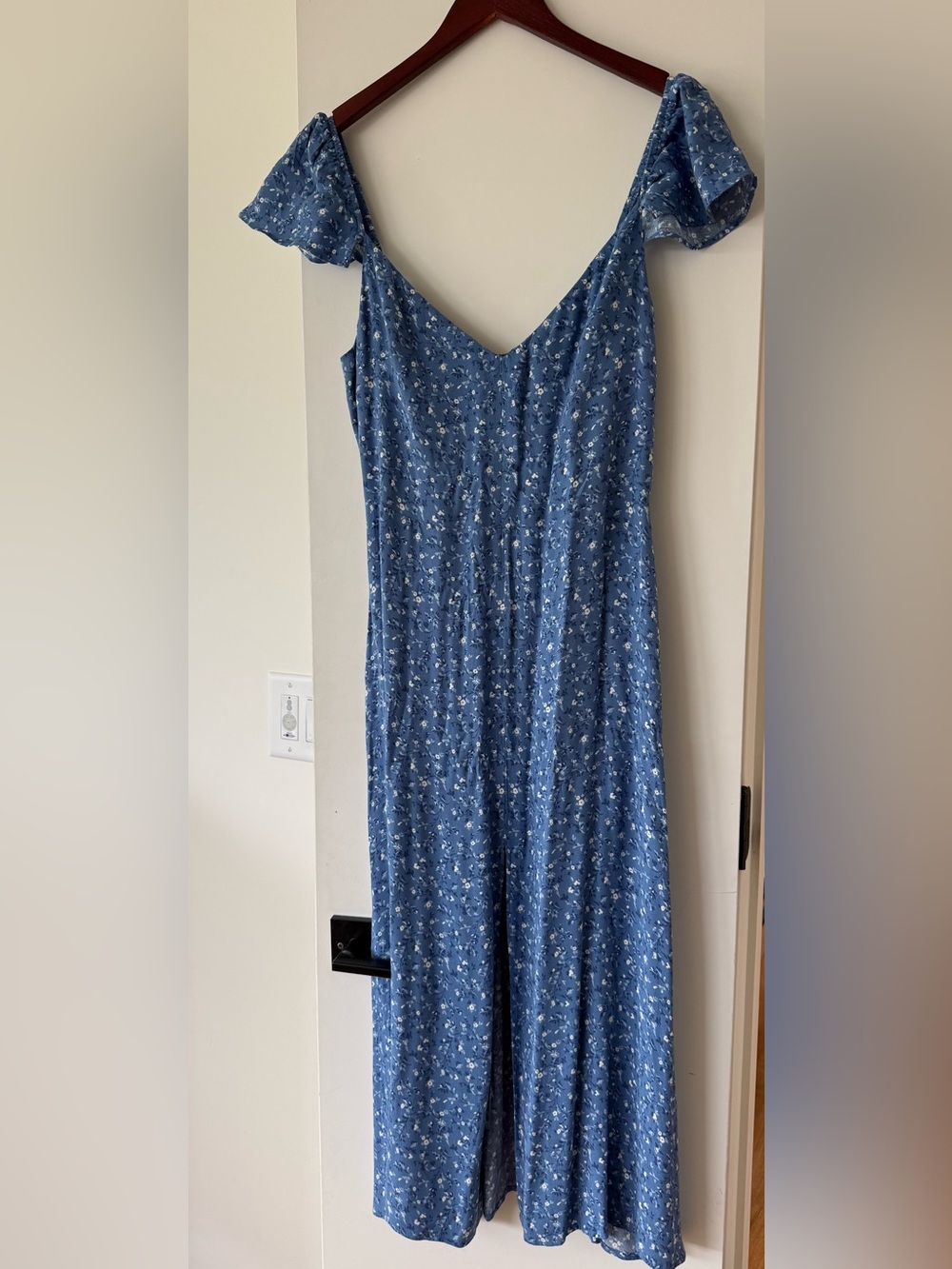 Reformation Blue Floral Maxi Dress